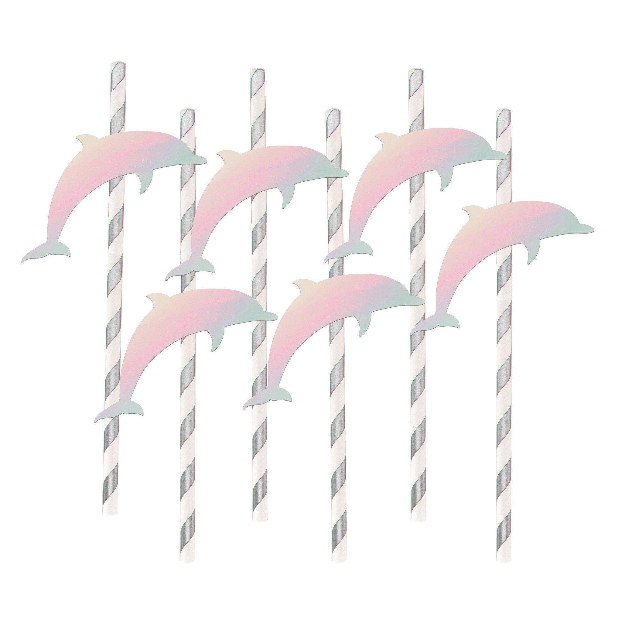 My Little Day 12 paper straws - dolphins My Little Day 12 paper straws - dolphins