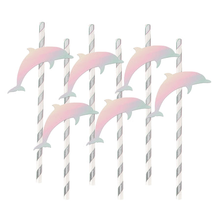 My Little Day 12 paper straws - dolphins My Little Day 12 paper straws - dolphins