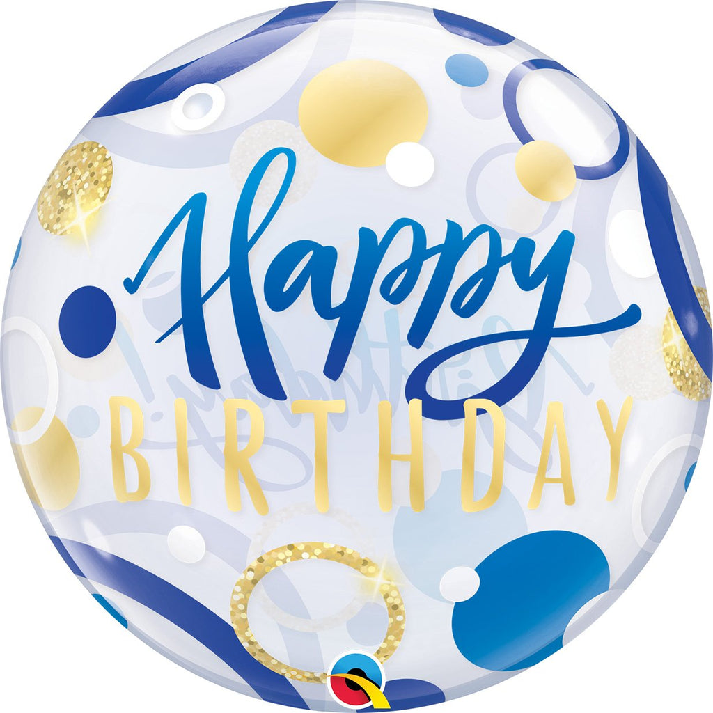 qualatex-birthday-blue-&-gold-dots-round-bubble-balloon-22in-55cm- (1)