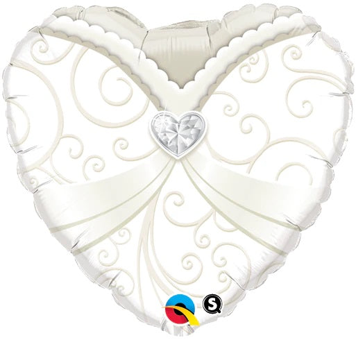 qualatex-heart-wedding-cown-heart-foil-balloon-18in-qual-15791