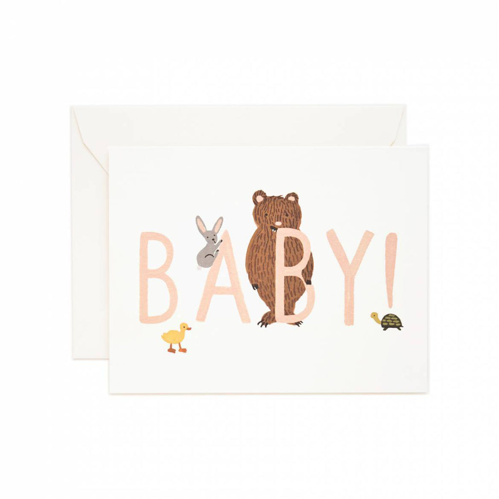 Rifle Paper Co Baby! Card - Peach
