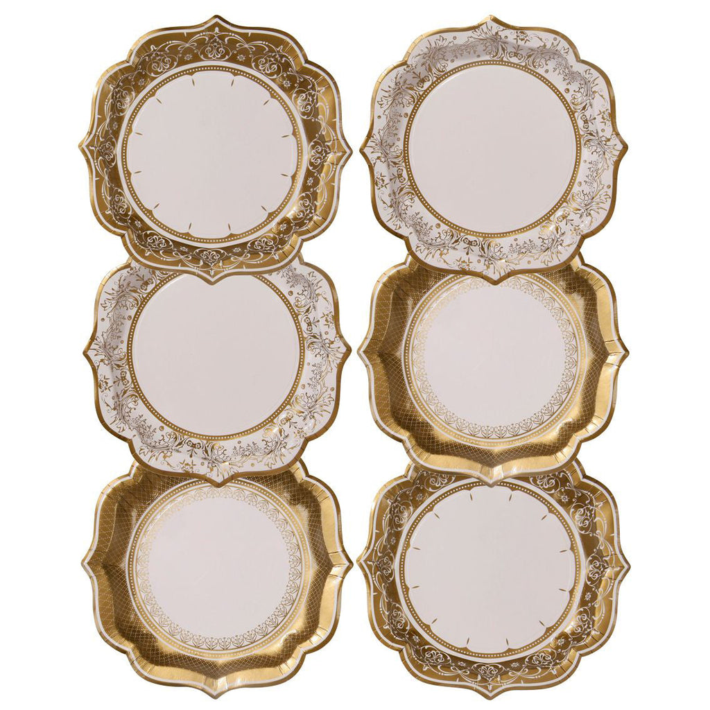 talking-tables-gold-procelain-medium-paper-plates-pack-of-12-talk-4017060