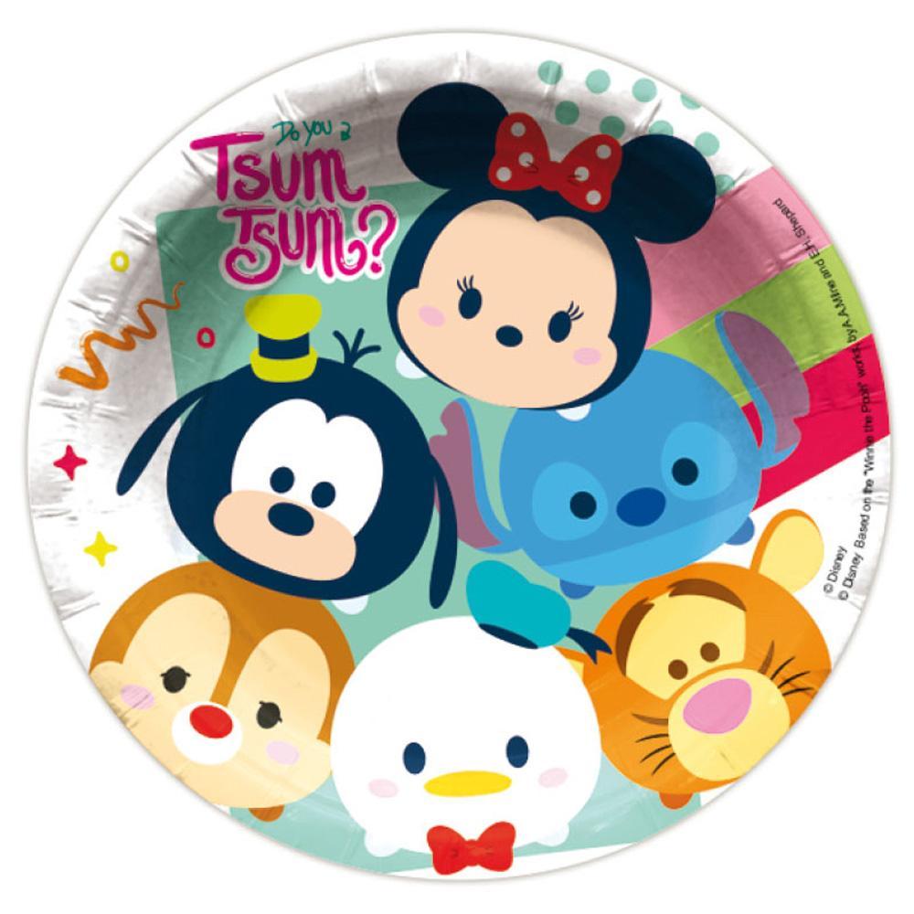 tsum-tsum-paper-dessert-plate-18cm-pack-of-6-1