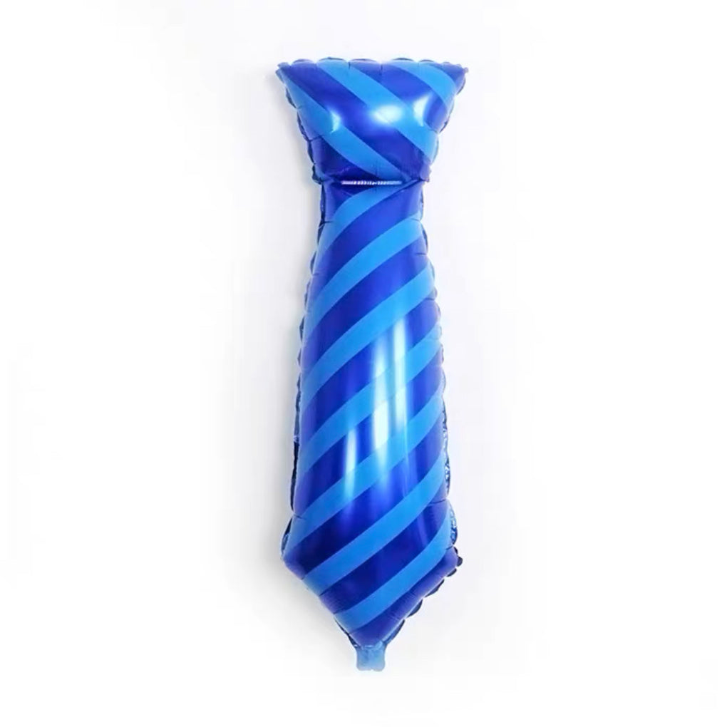 Blue Striped Tie Shape Foil Balloon 39in