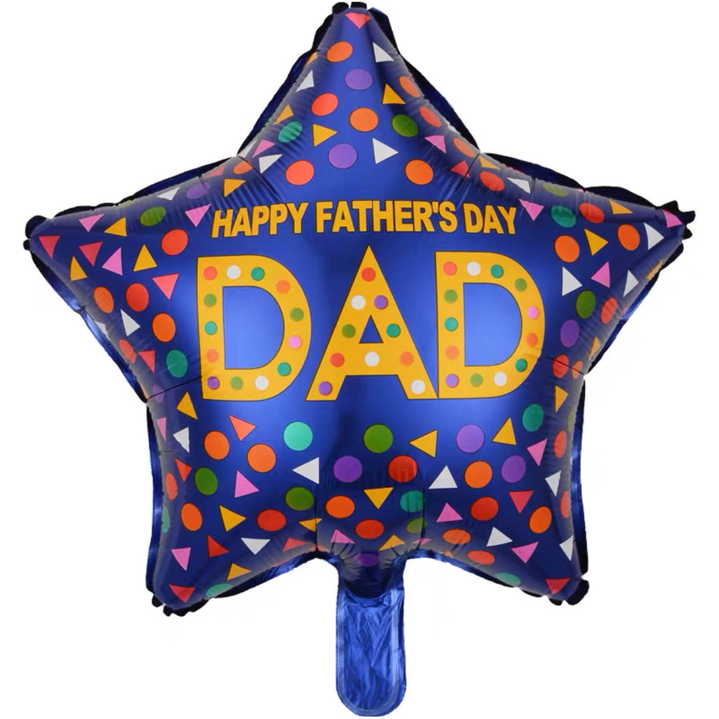 usuk-happy-fathers-day-star-foil-balloon-18in-usuk-fb-00289