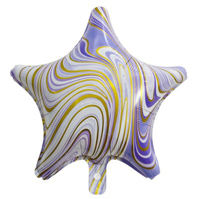 usuk-purple-lace-agate-star-foil-balloon-18in-usuk-fb-s-00172
