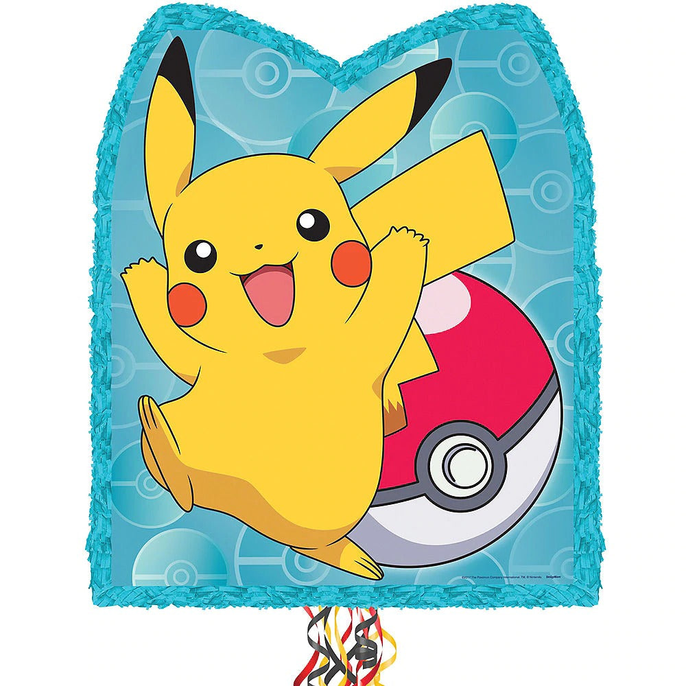 Pokemon Pull String Pokemon Pikachu Pinata 18in x 22in x 3in